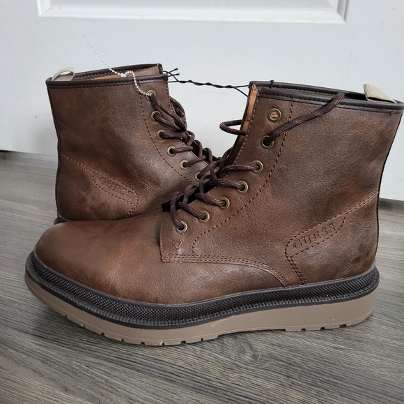 GUESS Men's Citizen Fashion Boot, Medium Brown, 10.5 - Picture 4 of 7